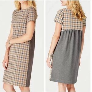 EUC J. Jill Plaid Dress, Medium Petite